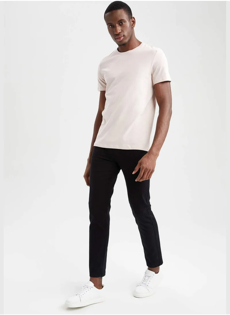 DeFacto Slim Fit Crew Neck Basic Tshirts