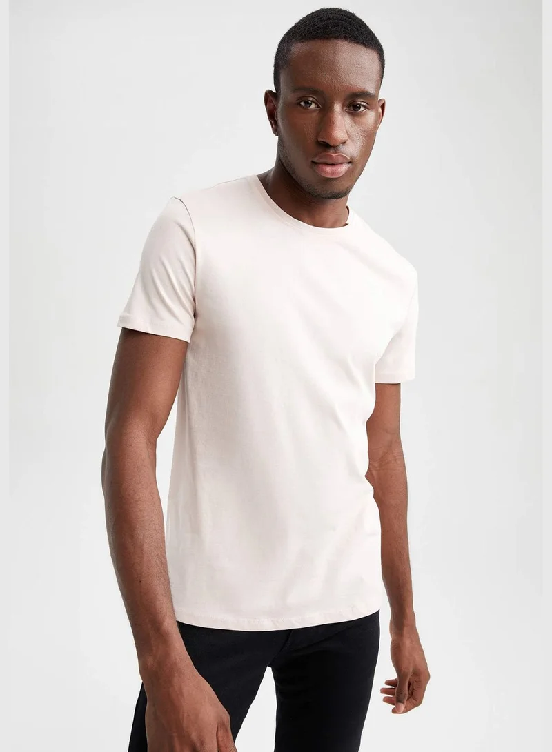 DeFacto Slim Fit Crew Neck Basic Tshirts