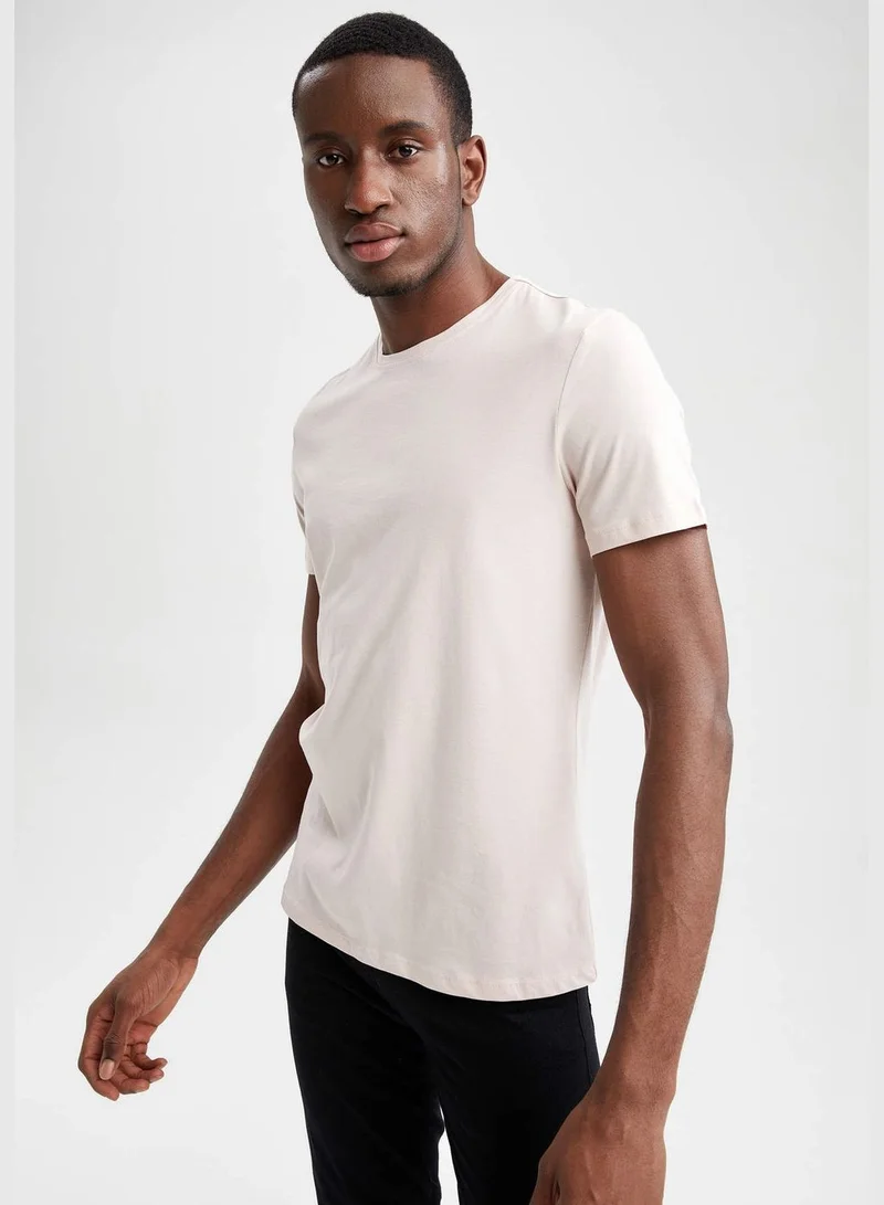 DeFacto Slim Fit Crew Neck Basic Tshirts