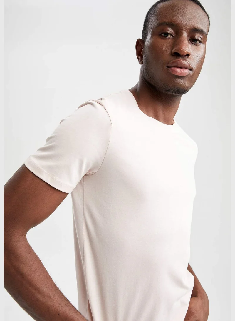 DeFacto Slim Fit Crew Neck Basic Tshirts