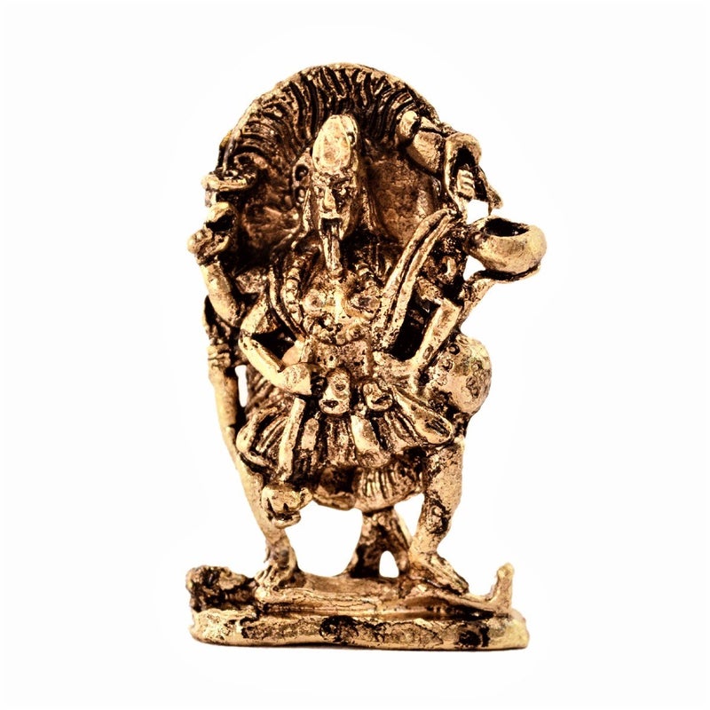 Purpledip Rare Miniature Statue Hindu Goddess Mahakali Unique Collectible Gift 11165 - Image 2