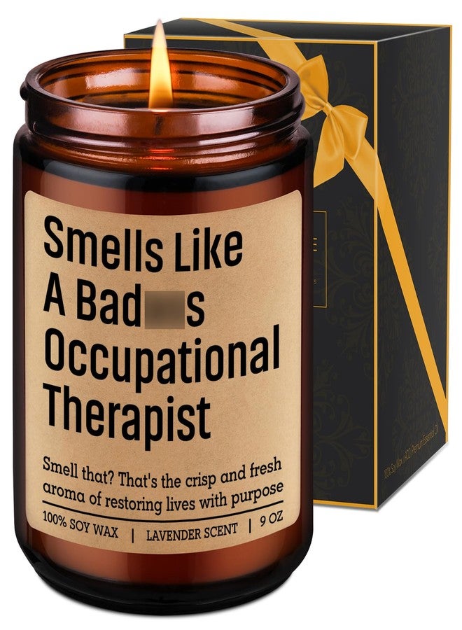 LEADO Candle, Occupational Therapist Gifts - Occupational Therapy Gifts for Women, Men - Funny Appreciation, OT Month, Graduation, Fathers Day, Birthday, OT License Present for School Student, Grad - Image 1
