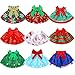 Hercicy 9 Pcs Christmas Doll Skirt Christmas Clothes Accessories Dance Skirts Dress for Doll Xmas Holiday Decorations for Outfit Accessory Decor Gift Simple - Image 2