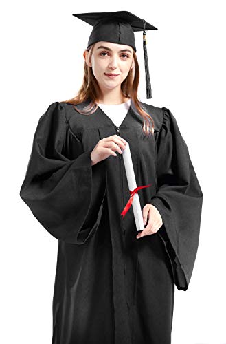 GRADWYSE قبعة وتاج التخرج 2026 سحر لخريجي الكلية والمدرسة الثانوية 45 مقاس 5052 أسود - Image 1
