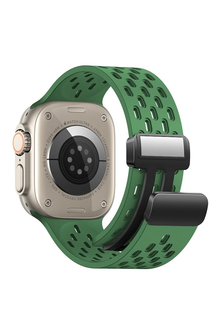 22 Silicone Band Magnetic Clasp 22MM Strap For Samsung galaxy watch3 45mm /galaxy 46mm/Gear S3/Huawei watch GT3 46MM/GT2E/GT2 Pro/GT GT2 46MM/Magic Watch2 46mm/Amazfit GTR 3/4 - Image 1