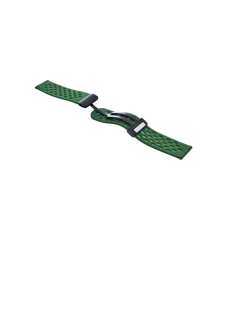 22 Silicone Band Magnetic Clasp 22MM Strap For Samsung galaxy watch3 45mm /galaxy 46mm/Gear S3/Huawei watch GT3 46MM/GT2E/GT2 Pro/GT GT2 46MM/Magic Watch2 46mm/Amazfit GTR 3/4 - Image 2