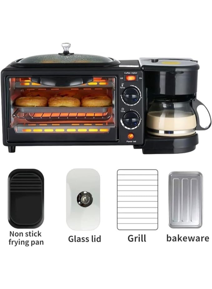 Sokany 3 in 1 Breakfast Machine (Coffee & Tea - Horn - Grill) 1250 Watt sk-145