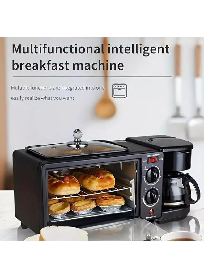 Sokany 3 in 1 Breakfast Machine (Coffee & Tea - Horn - Grill) 1250 Watt sk-145
