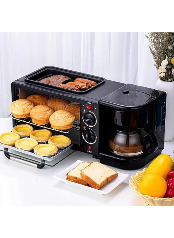 Sokany 3 in 1 Breakfast Machine (Coffee & Tea - Horn - Grill) 1250 Watt sk-145