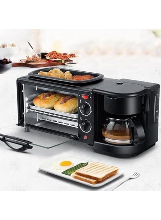 Sokany 3 in 1 Breakfast Machine (Coffee & Tea - Horn - Grill) 1250 Watt sk-145