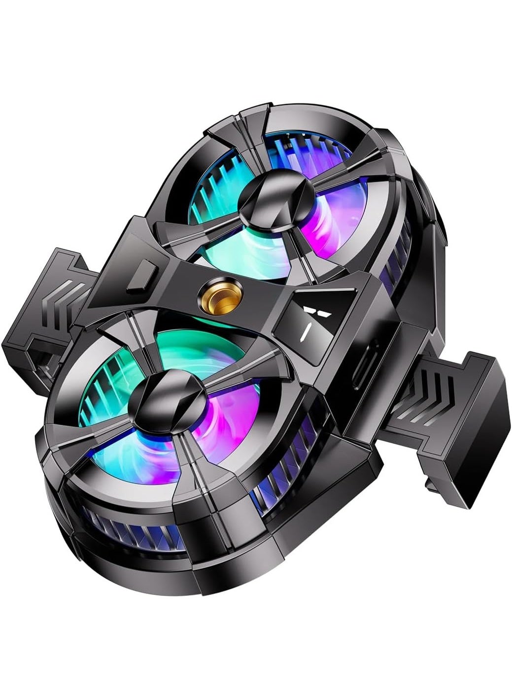 Phone Cooler Gaming Fan, Gaming Smartphone Cooler Fan, Dual Turbo Fan Phone Cooler With Digital Display & Adjustable Clip Claw Design, 3 Speed Adjustable Phone Cooler Universal Phone Cooler
