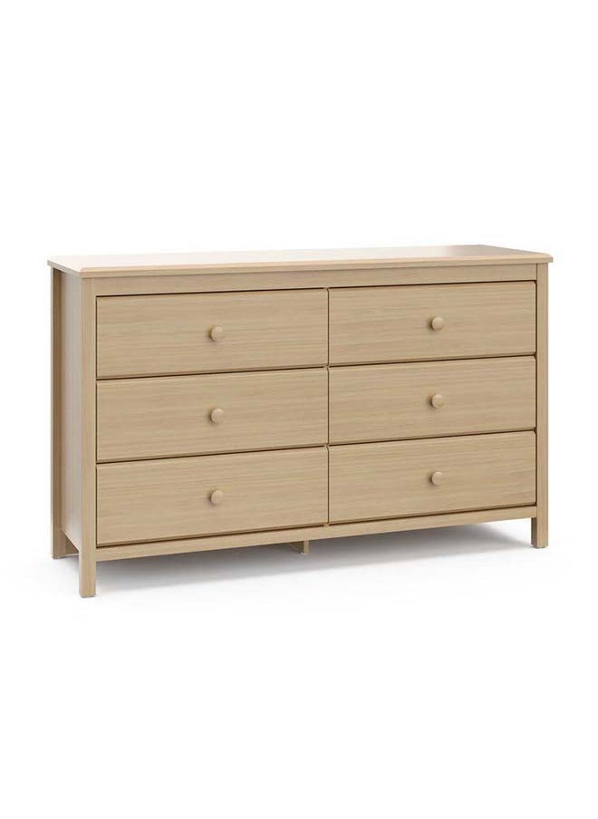 Al Home Kids Dresser: 133x42x82 Wood, Beige by Alhome 