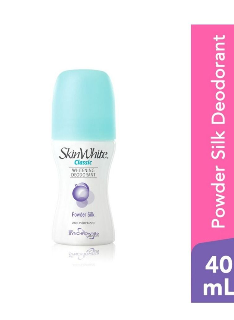 skin white Eodorant Underarm Whitening Powder Silk Antiperspirant Roll On 40mL - Image 1