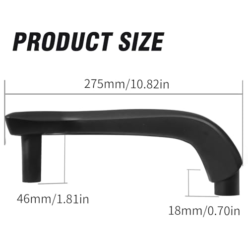 DUZFOREI Interior Door Manual Window Pull Handle Replacement for Ford Fiesta 20112020 Replace G2BZ5823943JA D2BBA23943 Left - Image 5