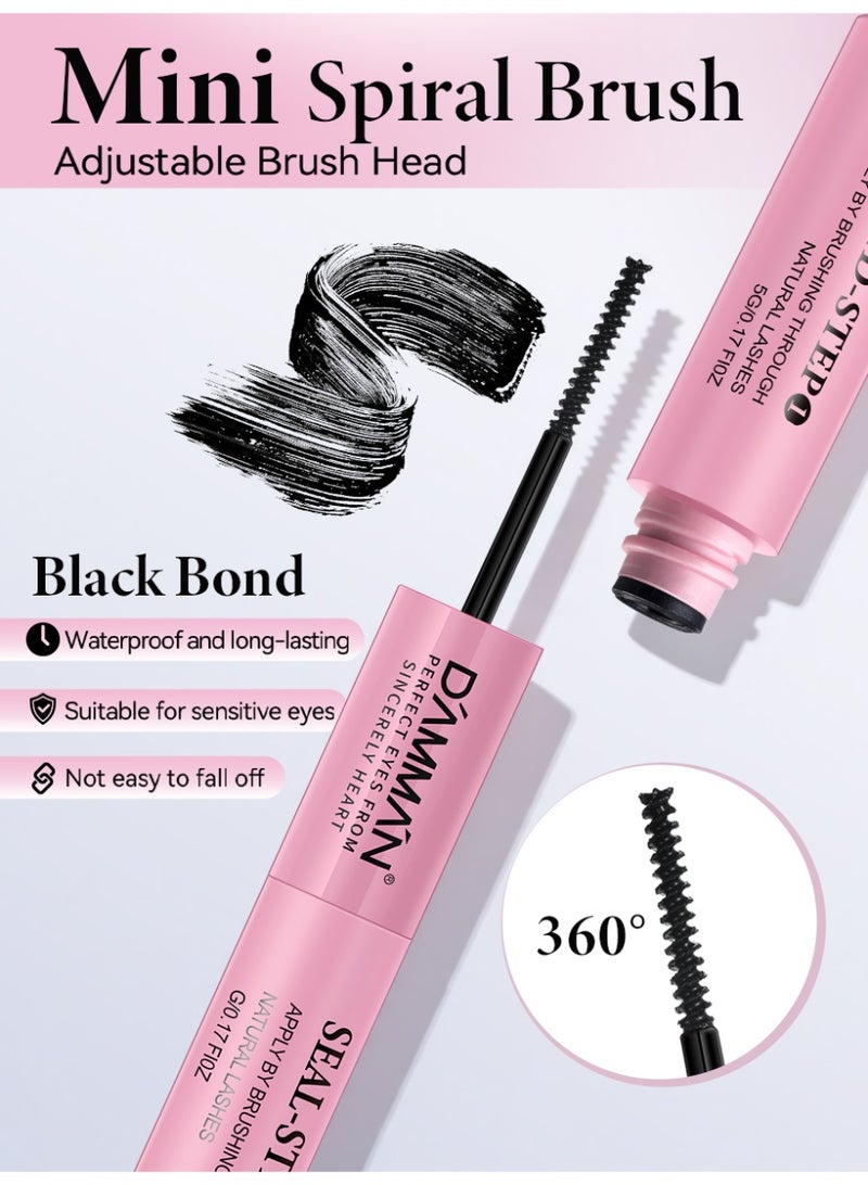 D'AMMA'N DAMMAN Upgraded 2-in-1 Lash Bond and Seal - Super Strong Hold 72 Hours Waterproof Cluster Lash Glue, Premium Dual-Ended False Eyelash Adhesive for DIY Extension - Image 2
