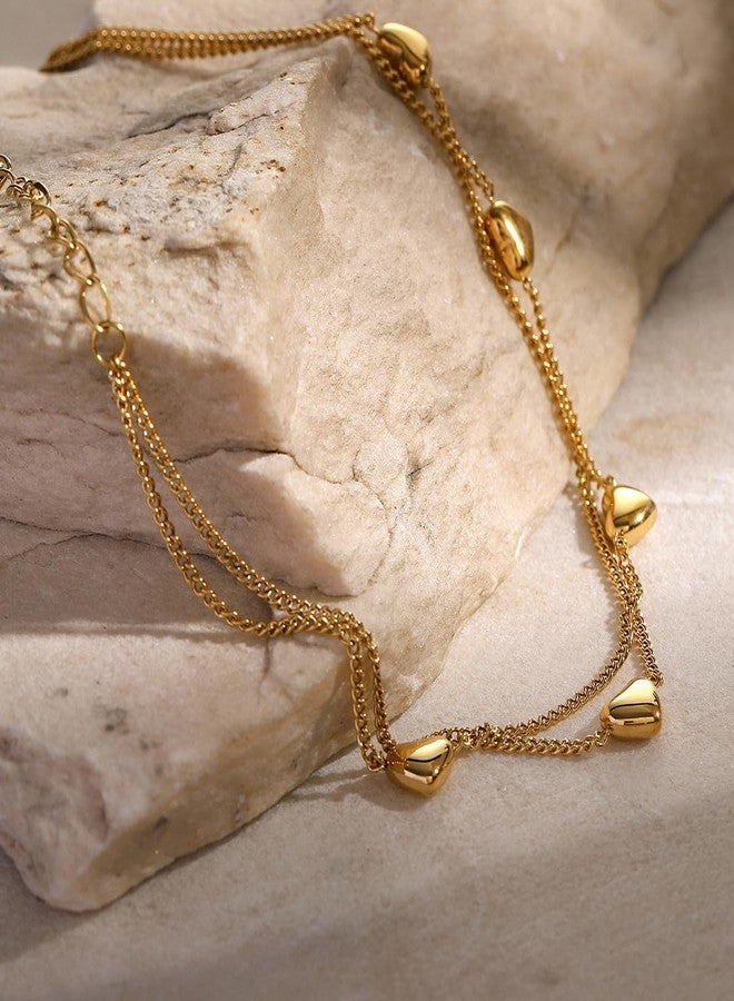 MEENAZ Hearts Bracelet for Women Stylish Gift for Girls Women Waterproof Anti Tarnish Bracelets | Bracelet for Ladies Jewellery for women | Valentine Gift for girlfriend Wife gifts for woman-409 - Image 4