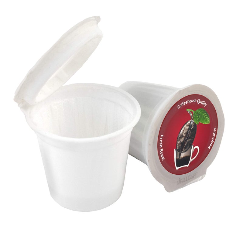 iFillCup Refillable K Cups Hold 50 More Coffee for Richer Larger Brew Universal K Cup Brewer Compatibility Gold Medal Champion Sponsor Reusable up to 5 Times 42 Pack Red