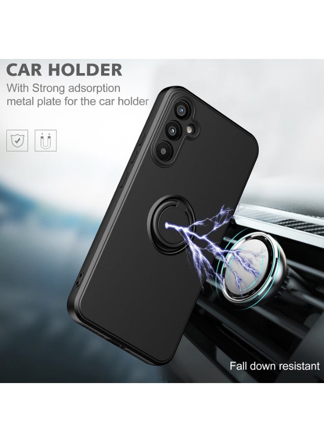 تنطبق على سامسونج جالاكسي A56 5G حالة الهاتف المحمول ، سيليكون السائل مرنة حافة الصفر مقاومة للصدمات دعم عصابة المغناطيس السيارات تنطبق على سامسونج جالاكسي A56 5G حالة الهاتف المحمول الغطاء ، أسود - Image 5