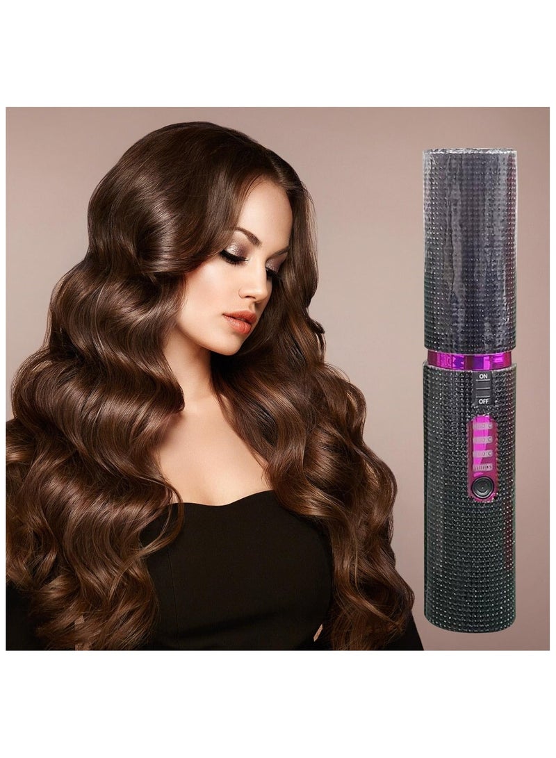 عام مكواة شعر مسطحة محمولة وسلكية - مكواة شعر قابلة للشحن بشاحن USB - مكواة شعر مدمجة للسفر تهدف إلى فرد الشعر. - Image 2