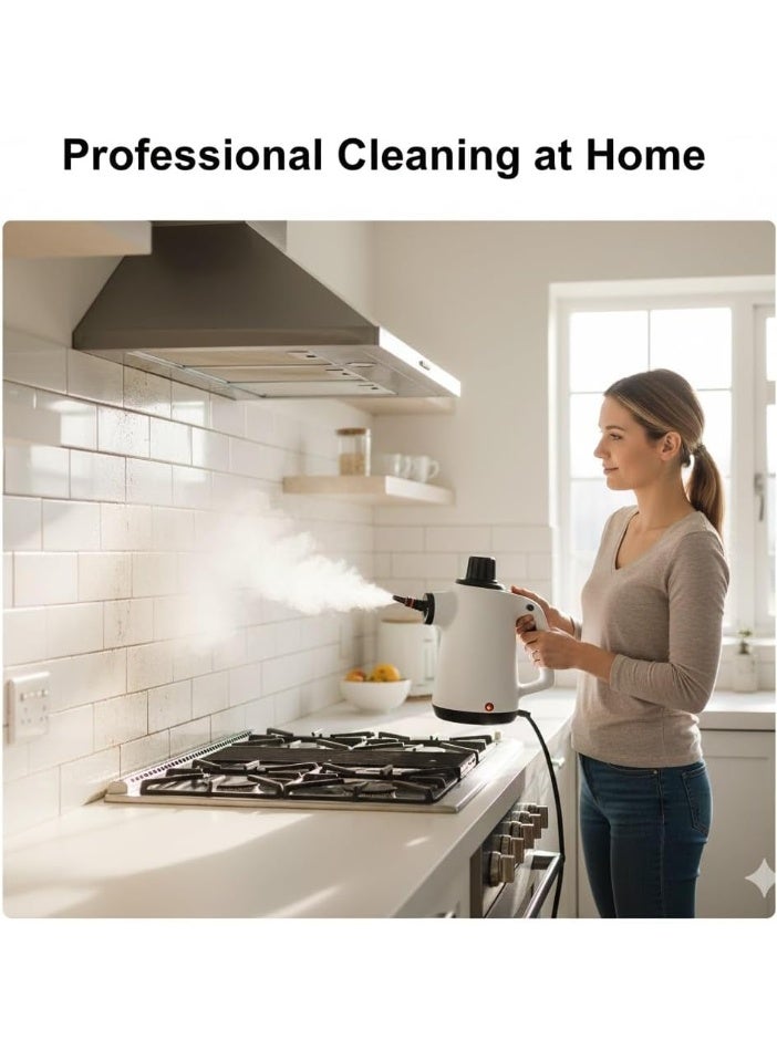 دي اس بي منظف بخار محمول 10 في 1 – 1050 وات قدرة فعلية – ضغط 3 بار – تسخين 3-5 دقائق – خزان 350 مل – تعقيم وتنظيف عميق للمطبخ والحمام والسيارة - Image 4