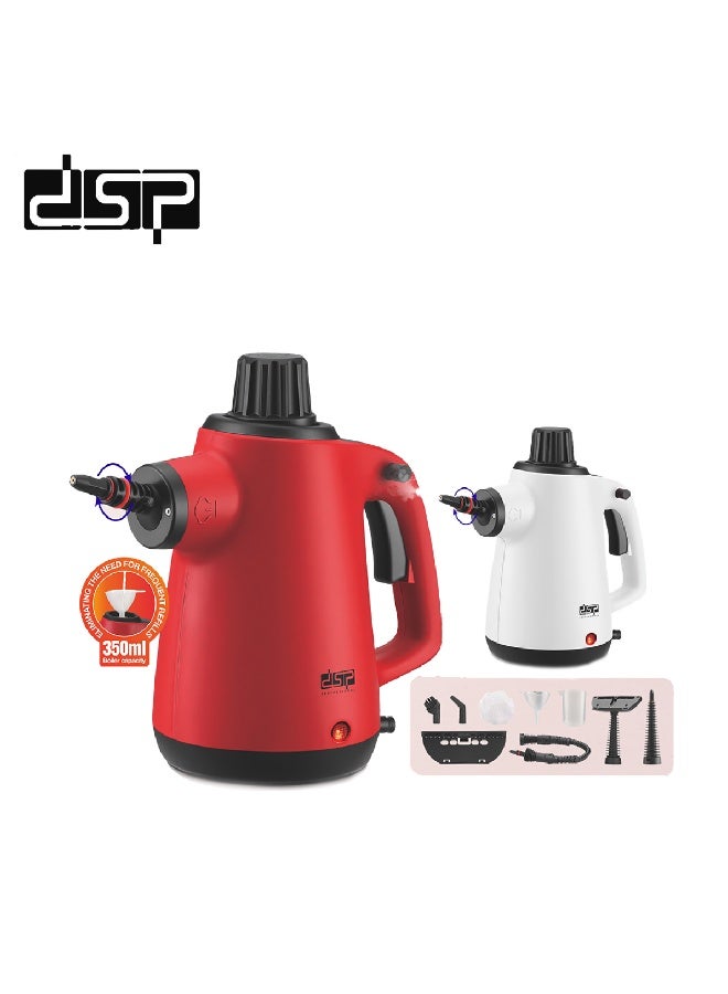 دي اس بي منظف بخار محمول 10 في 1 – 1050 وات قدرة فعلية – ضغط 3 بار – تسخين 3-5 دقائق – خزان 350 مل – تعقيم وتنظيف عميق للمطبخ والحمام والسيارة - Image 1