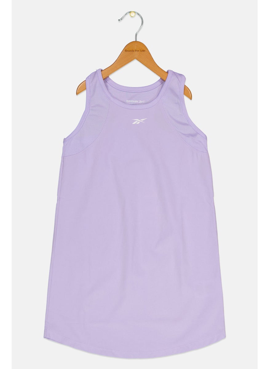 Reebok Kids Girl Sportswear Fit Sleeveless Training Tank Top, Lavender  - Image 1