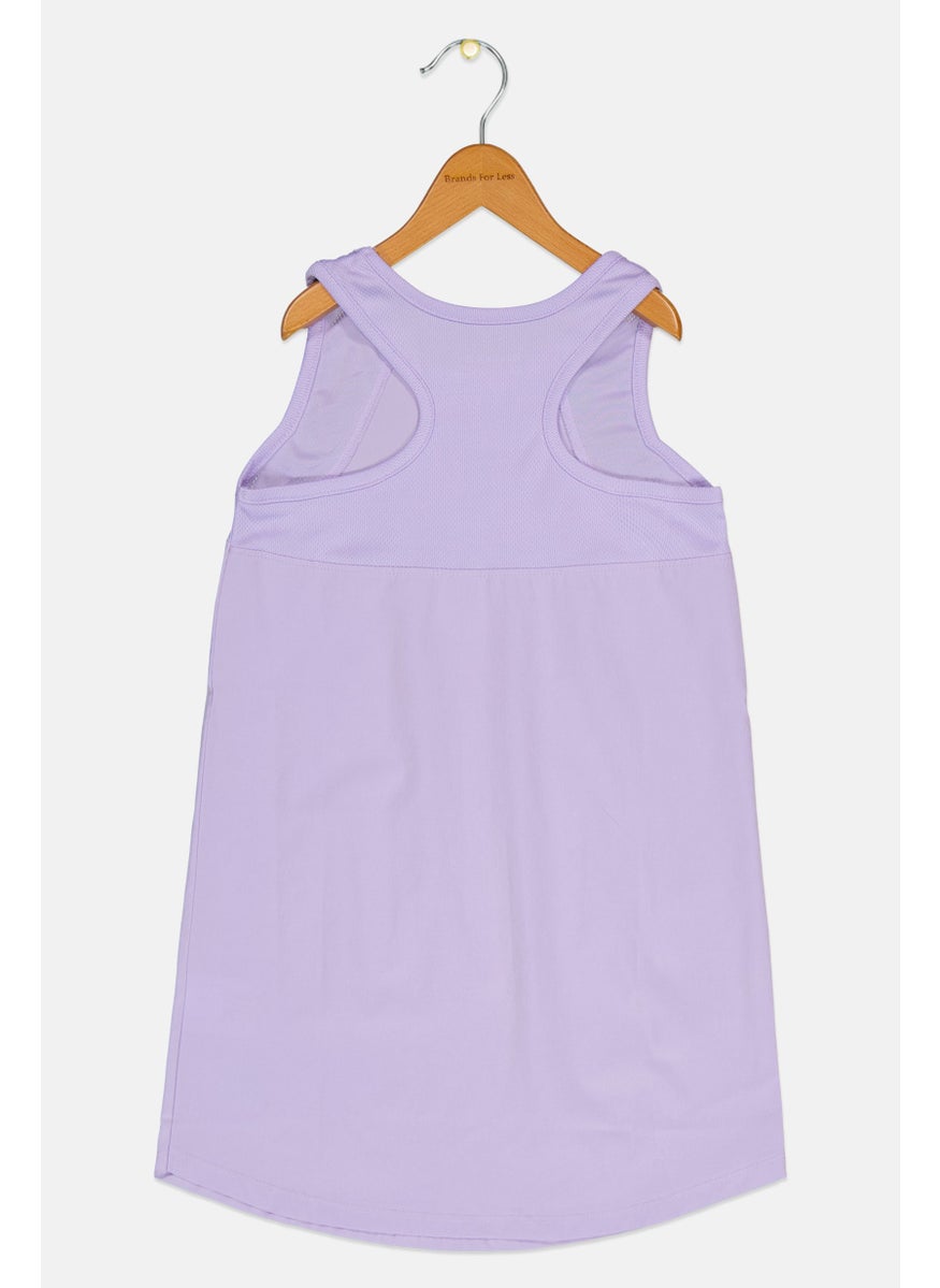 Reebok Kids Girl Sportswear Fit Sleeveless Training Tank Top, Lavender  - Image 2
