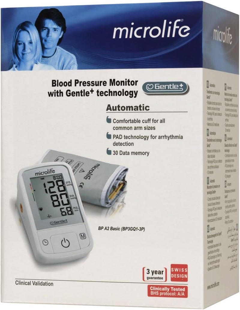 Microlife BPA2 Basic Upper Arm Blood Pressure Monitor One Size - Image 2