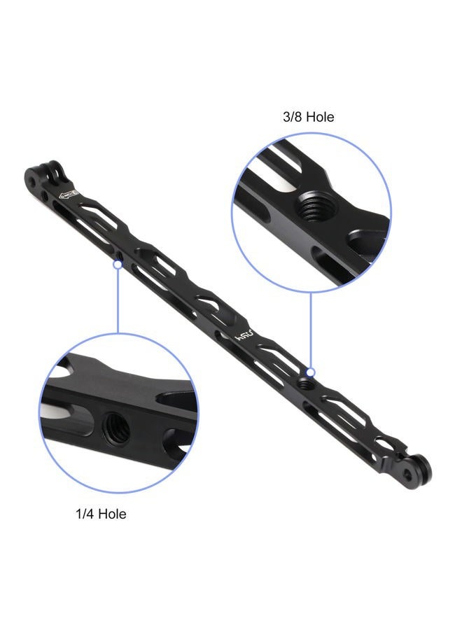 HSU (7 Pcs) All Aluminum Alloy Extension Arm Kit Metal Pole Mount Helmet Stick Extension Arm Mount for GoPro Hero 13/12/11/10/9/8/7/6/5 Black, DJI Osmo Action and More (11.8”/6.5”/3.3”) (Black) - Image 5