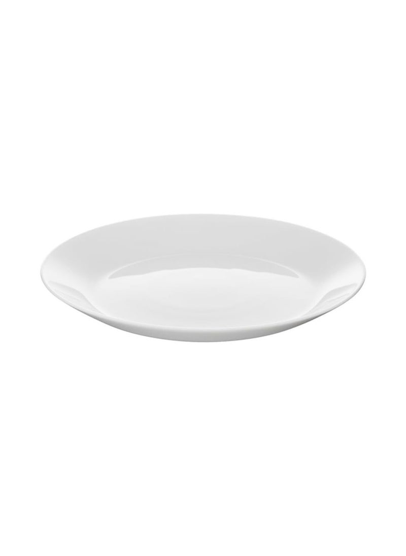 OFTAST - 3 Piece Opal Glass Dinner Set, Includes 1 Dessert Plate, 1 Soup Plate, 1 Flat Plate, Dishwasher and Microwave Safe, White - Image 1