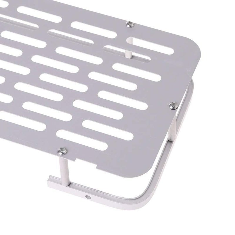 FOLX FBA72 304 Stainless Steel Wall Monted Bathroom Shelf Organizer/Shelf for Bathroom/Kitchen Shelves/Wall - Chrome (1, Rectangle Shelf) - Image 4