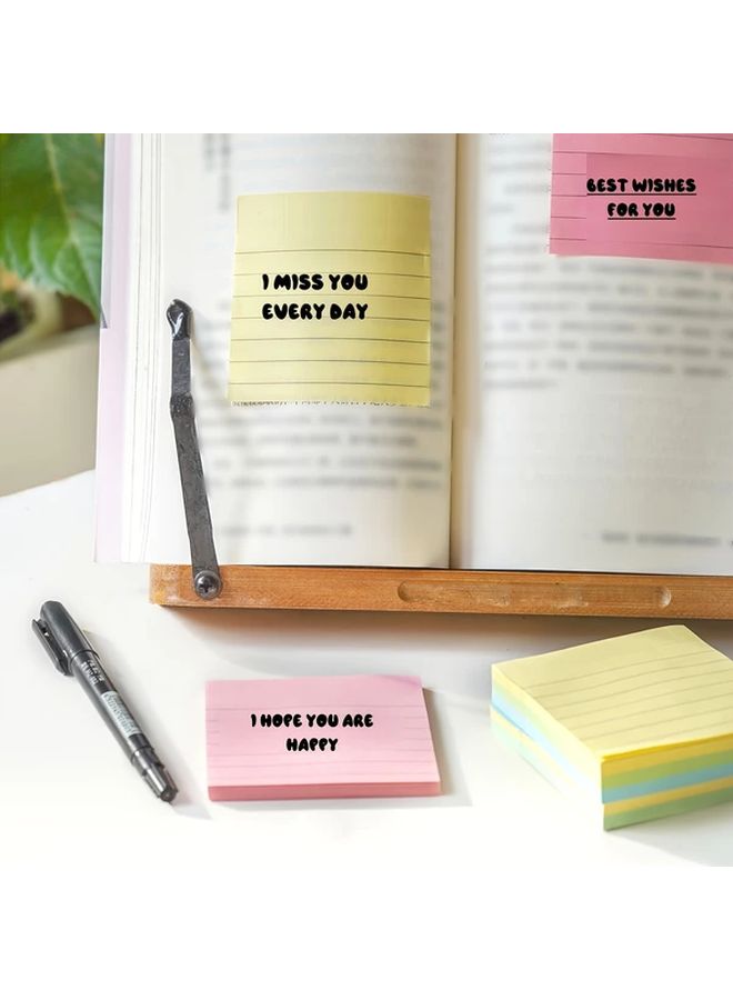 Colorful Self Adhesive Sticky Notes 100 Pack for Office School Home - Image 4