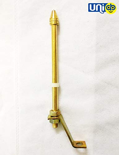 UNIq 3D Flag Rashtriya Janata Dal - RJD With Golden Metal Rod Suitable for All Car Models - Double Made of Aluminium (Flag With Metal Rod) - Image 5