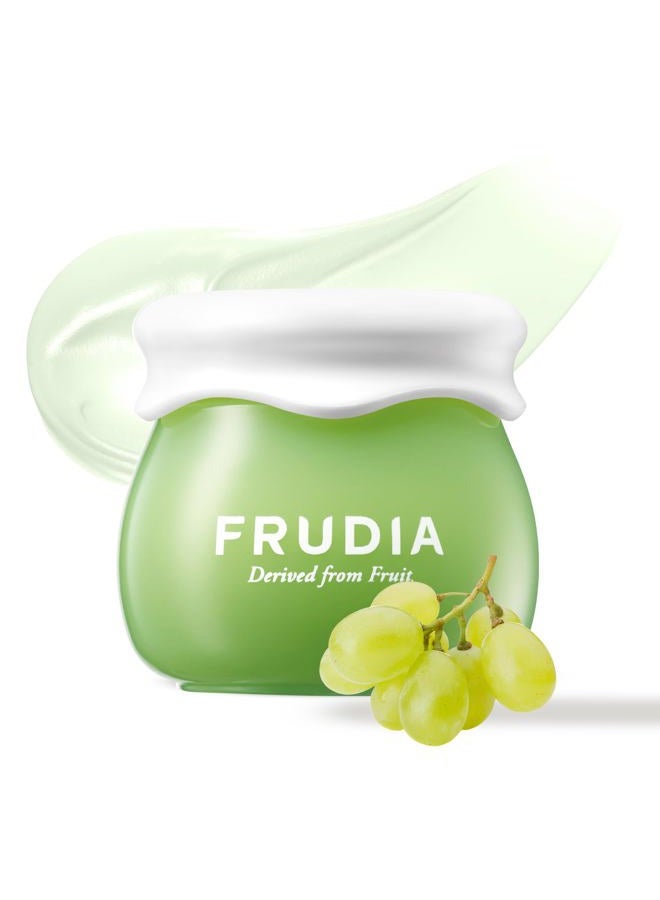 frudia Green Grape Pore Control Face Cream, Vegan Korean Face Moisturizer w/81% Green Grape Extract, Tannin Pore Complex & Anti Sebum P for Pore Minimizing (0.35 fl oz) - Image 1