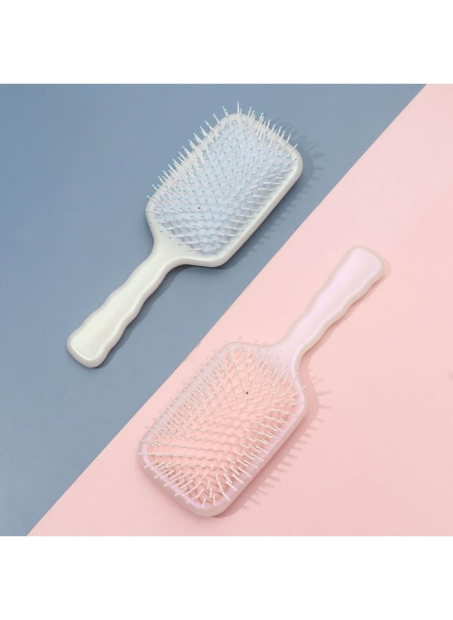 ECVV Detangler Hairbrush for Gentle Detangling, Scalp Massage, Large Paddle Hair Brush Detangling Hair Brush for Long Hair and All Hair Types, Pink  - Image 2