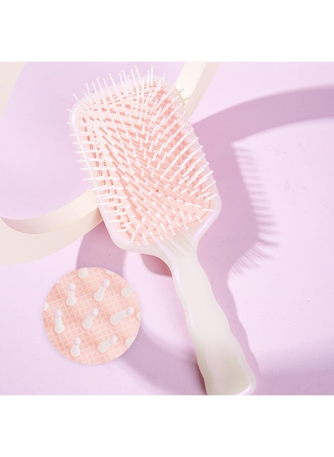 ECVV Detangler Hairbrush for Gentle Detangling, Scalp Massage, Large Paddle Hair Brush Detangling Hair Brush for Long Hair and All Hair Types, Pink  - Image 3