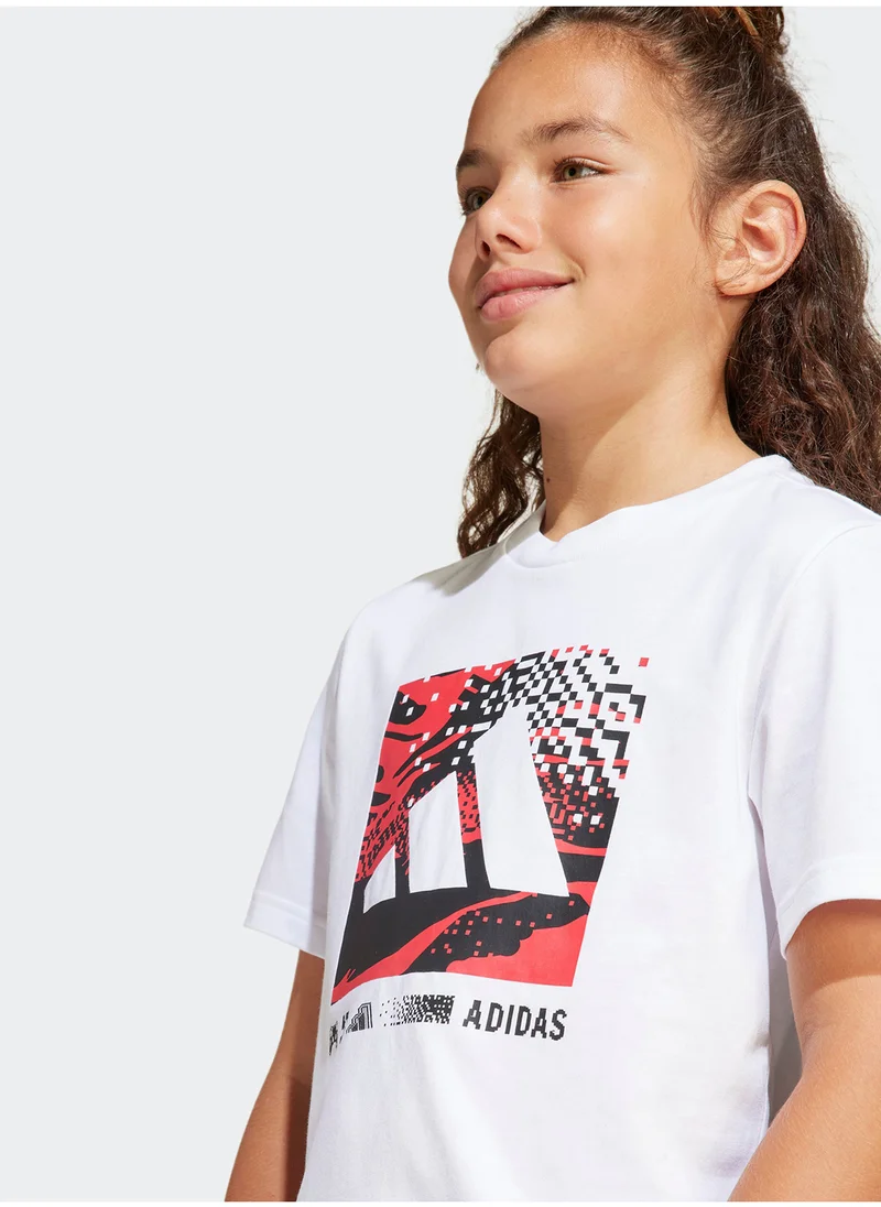 Adidas Youth Camo Graphic T-Shirt