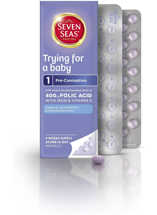 Seven Seas - Seven Seas Trying for a baby Pre-Conception - For Women - 28 Tablets - Image 1