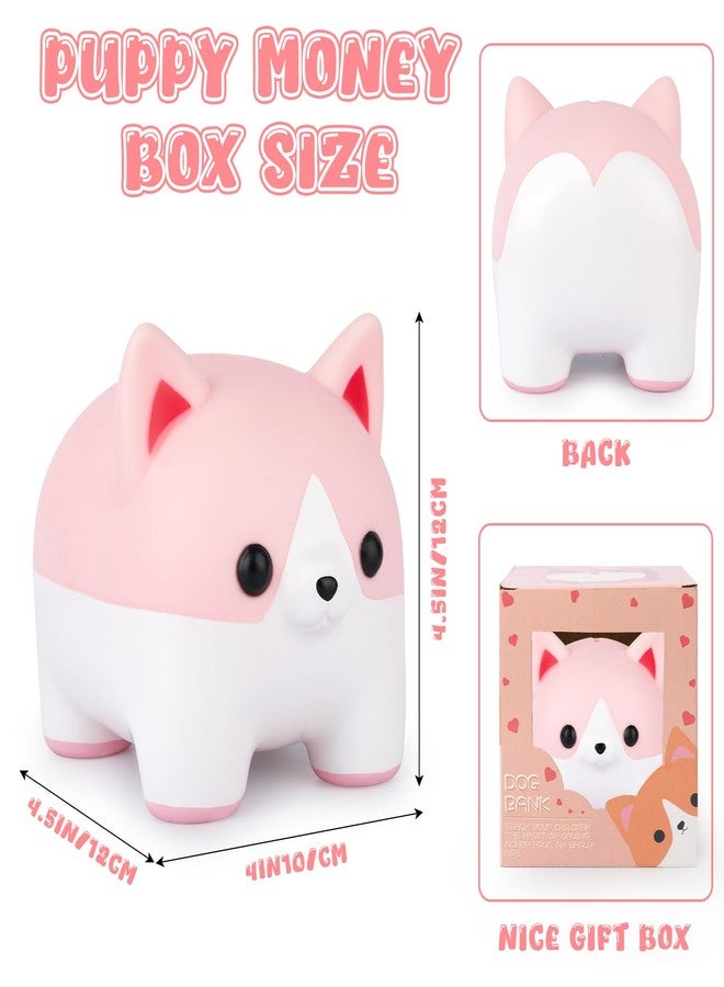 JIZWPOOM Corgi Piggy Bank for Kids, Dog Money Saving Box, Unbreakable Puppy Bank Gift for Girls & Adults - Image 3