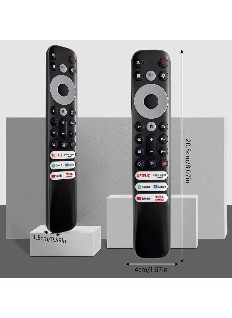 ماركة غير محددة جهاز التحكم عن بعد RC902V لتلفزيون TCL Android TV Mini-LED QLED 4K UHD Smart TV مع Netflix وPrime Video وYouTube وGuard وMedia وTCL Channel (بدون وظيفة صوتية)  - Image 4