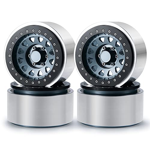 RCLIONS 4PCS Aluminum Alloy 29 RC Beadlock Wheels Rims for Axail SCX6 AXI05000 16th RC Crawler Car Titanium - Image 1