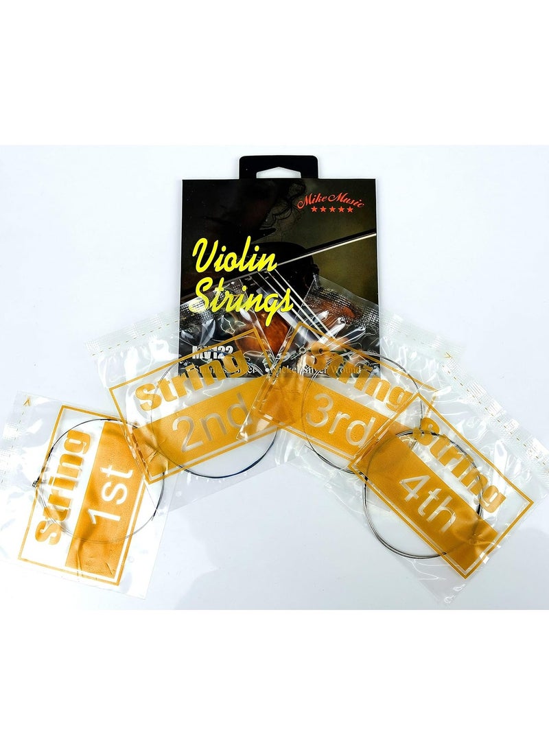 Mike Music Violin Strings Full Set (G-D-A-E), MV122 Medium Tension Universal Violin String with Nickel-plated Ball Ends, Economical and Durable,Compatible with 4/4, 3/4, 1/2 ,1/4, 1/8 Violins  - Image 3