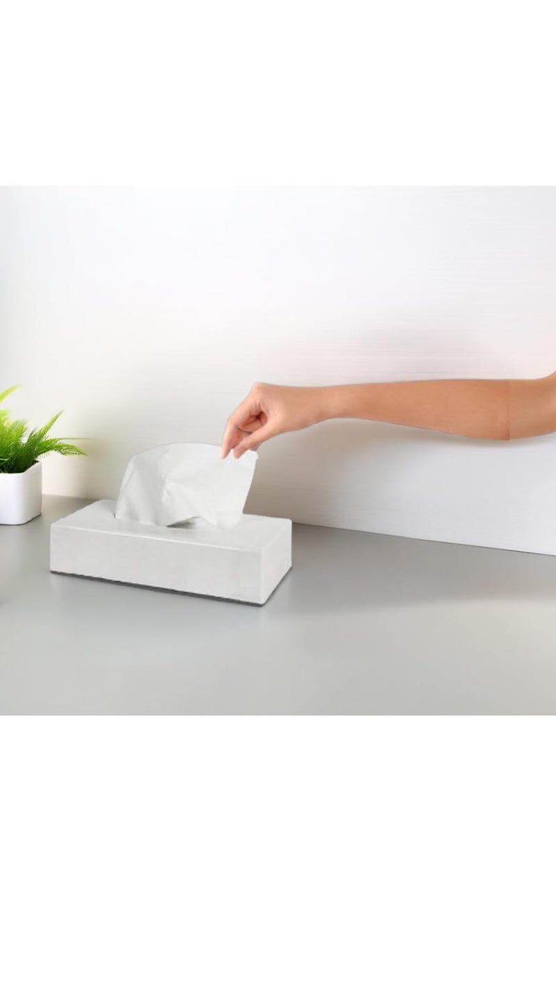SELL SERVE DIRECT Facial Tissue Paper Dispenser Designed for Tabletop, Countertop, for Office, Home, Salon, Spa and Car Pack of 1 Dispenser & 1 Premium Facial Tissue Refill (200 Sheets ie. 2 Ply x 100 Pulls) - Image 5