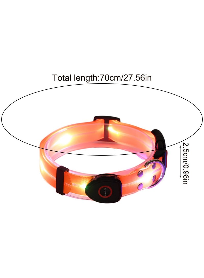 CMGTYYD Rechargeable LED Dog Collar, Adjustable Glowing Safety Necklace For Night Walking, Outdoor, Dark, And Visibility - Durable And Bright Light For Pets, Perfect For Safety  - Image 5