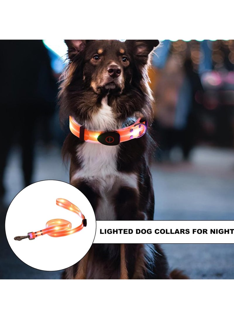 CMGTYYD Rechargeable LED Dog Collar, Adjustable Glowing Safety Necklace For Night Walking, Outdoor, Dark, And Visibility - Durable And Bright Light For Pets, Perfect For Safety  - Image 2