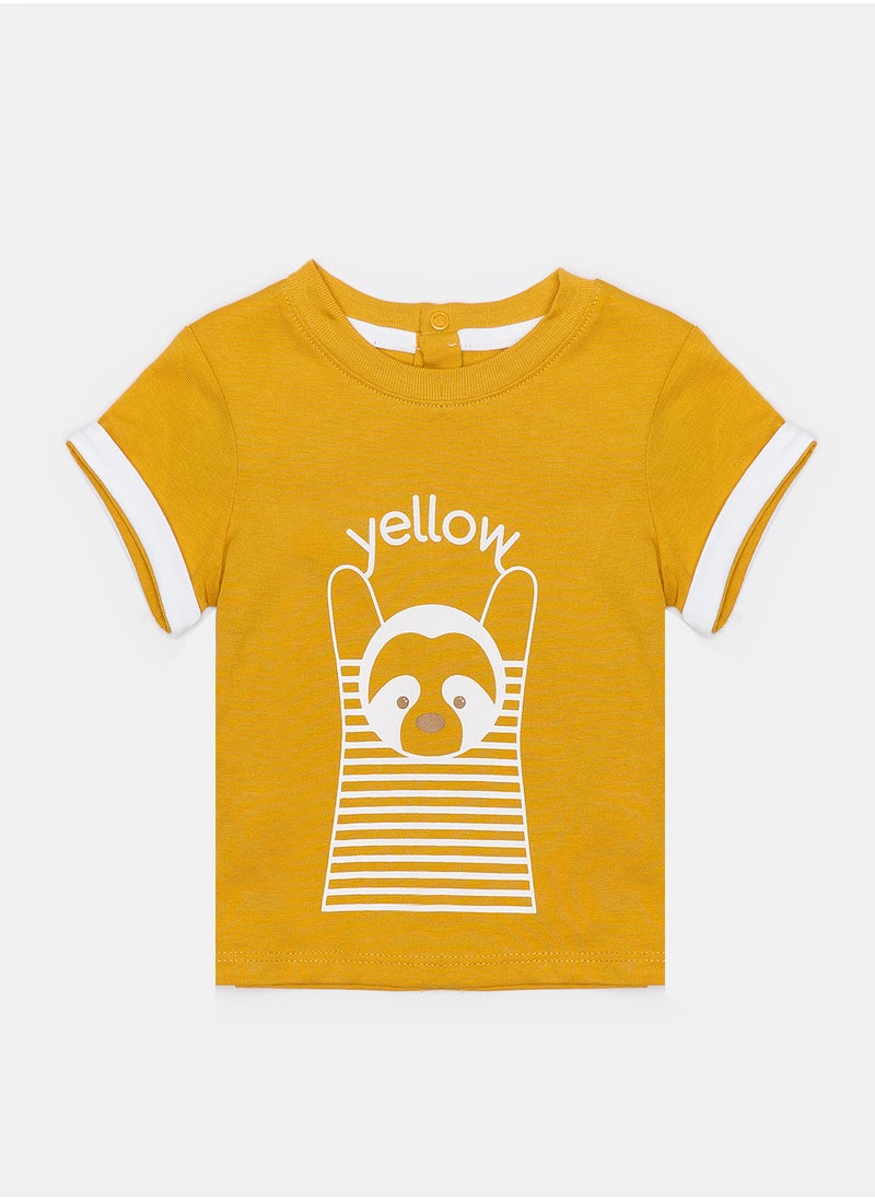 OBAIBI Yellow T-Shirt for Boys  - Image 1