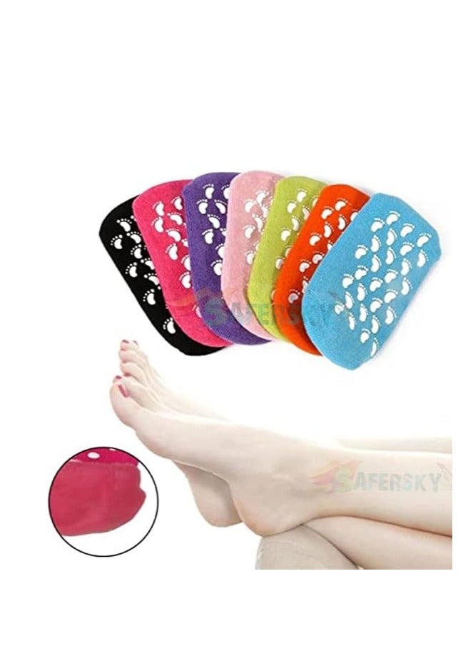 Moisturizing Gel Socks, Ultra-Soft Moisturizing Socks with Spa Quality Gel for Moisturizing, Gel Socks Helps Repair Dry Cracked Skins,Spa Gel Heel Socks for Woman