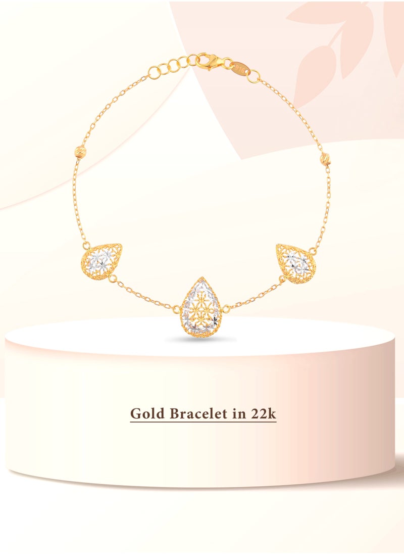 BAFLEH JEWELLERY - A Dazzling 22kt Gold Bracelet Awaited by Royalty - Image 1