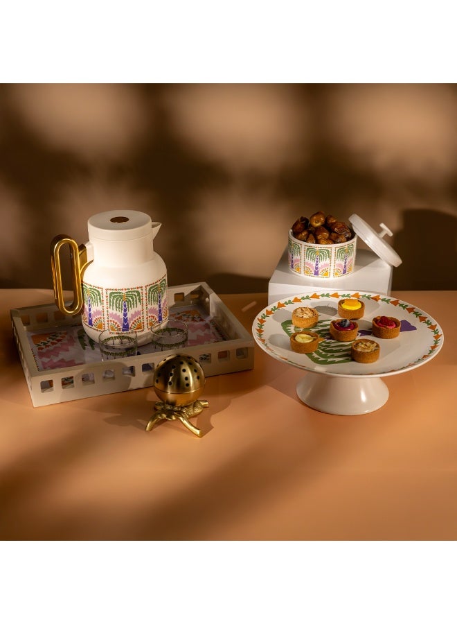 بلندز وعاء تقديم تمر مع غطاء من بلندز - Image 4