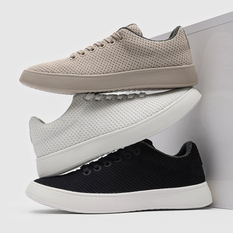 Men's Breathable Mesh Casual Lace-Up Shoes - Image 3